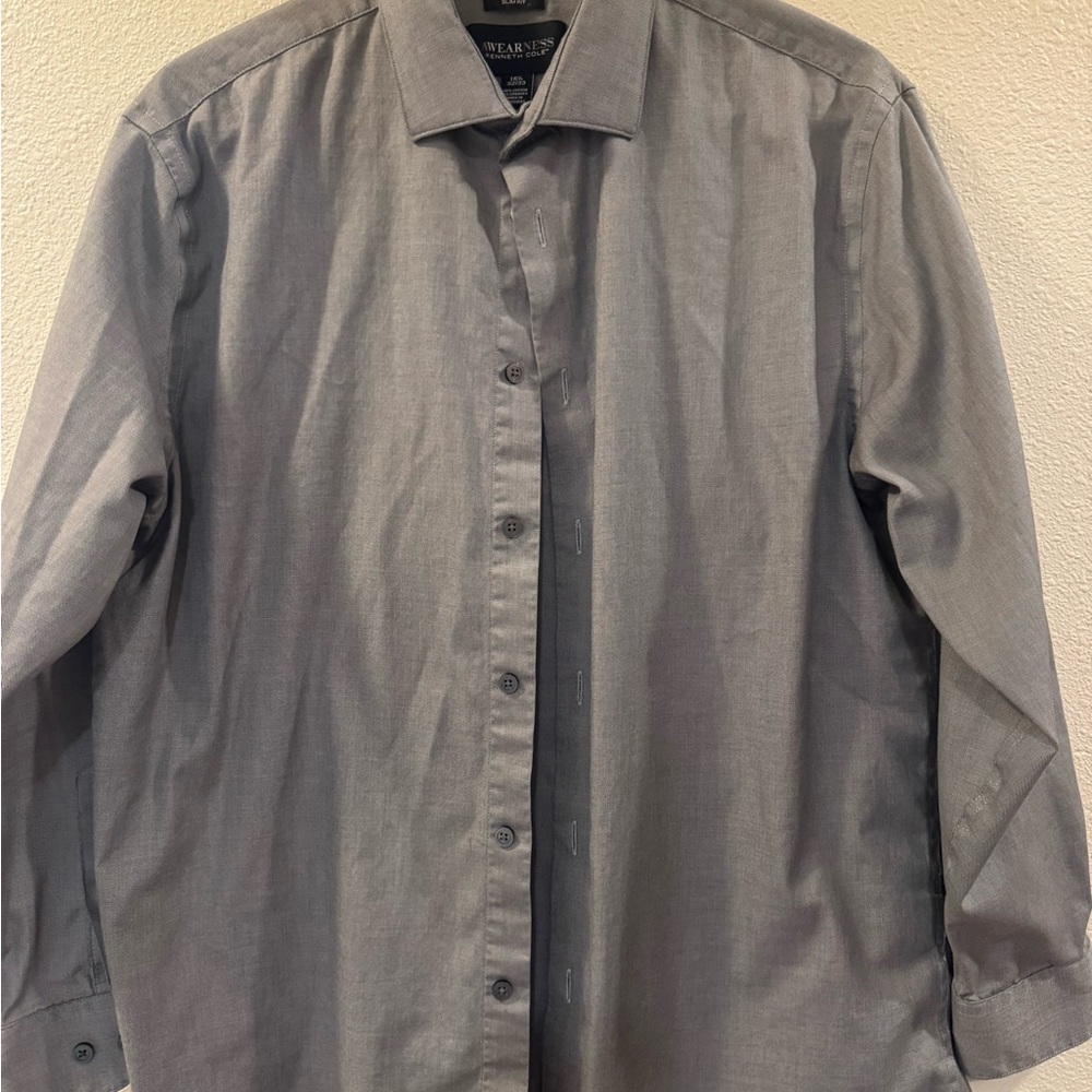 Kenneth Cole Charcoal Dress Shirt